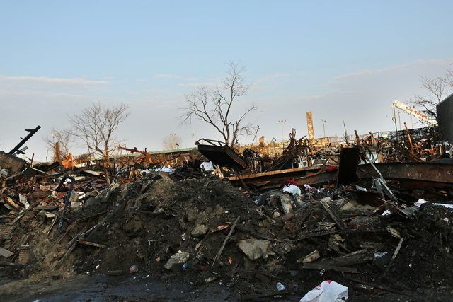 Debris in the Rockaways